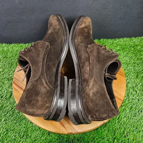 Mezlan Wayne Brown Suede Leather Oxford Dress Shoes Split Toe Size 10 M